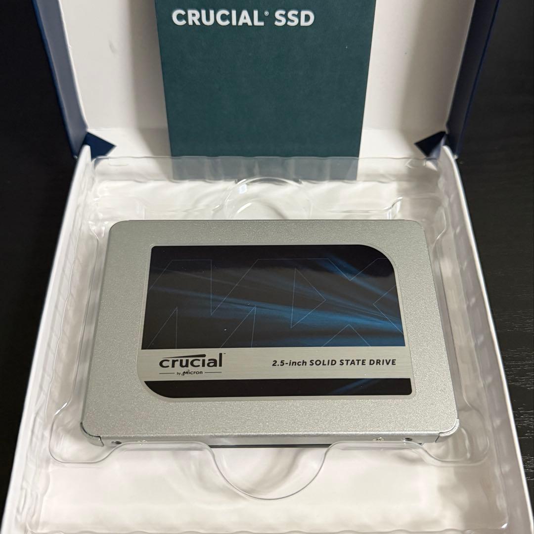 crucial MX500 2.5インチ SSD 1TB 動作確認済み