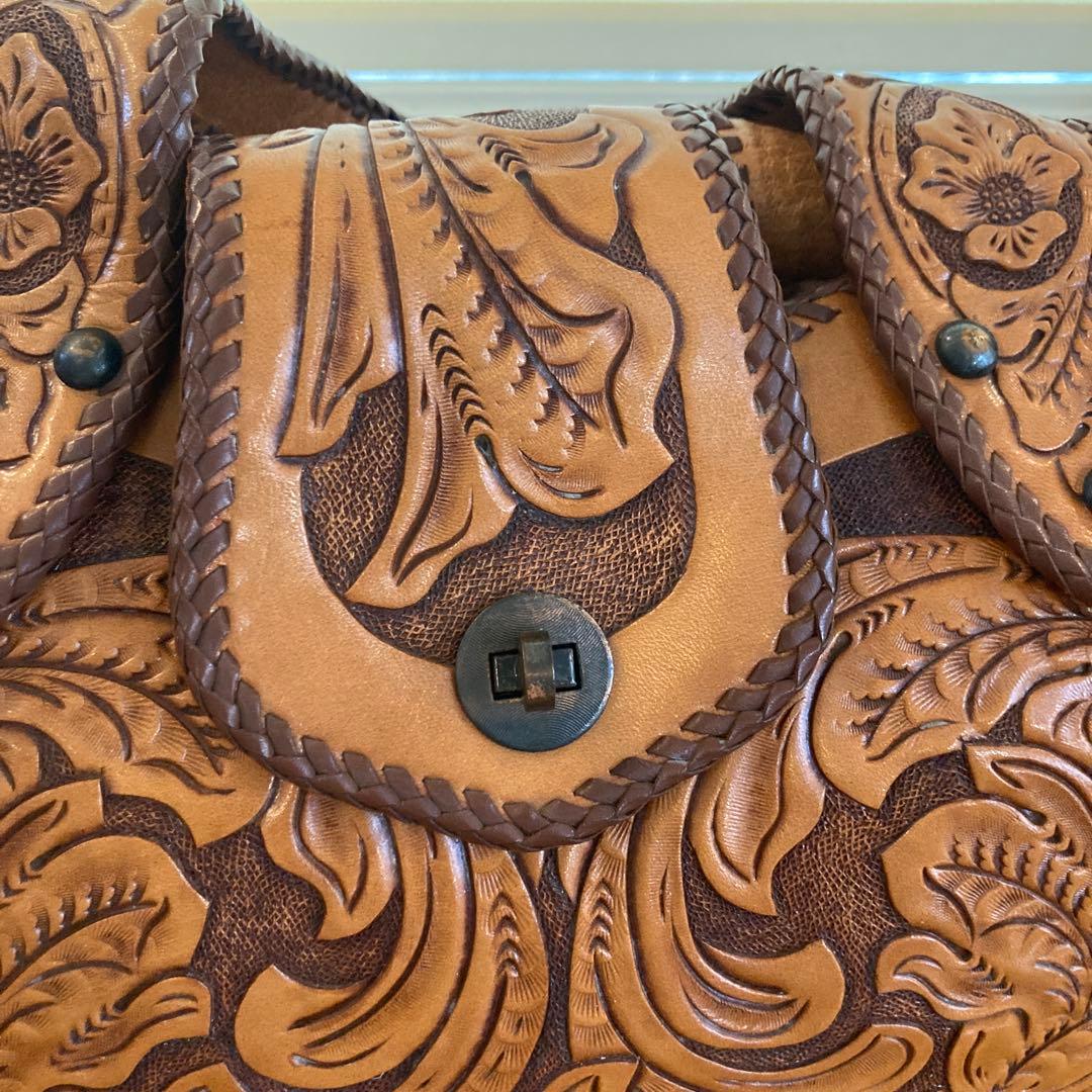 本革　ハンドメイド　アンティーク