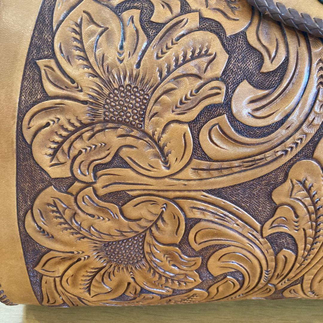 本革　ハンドメイド　アンティーク
