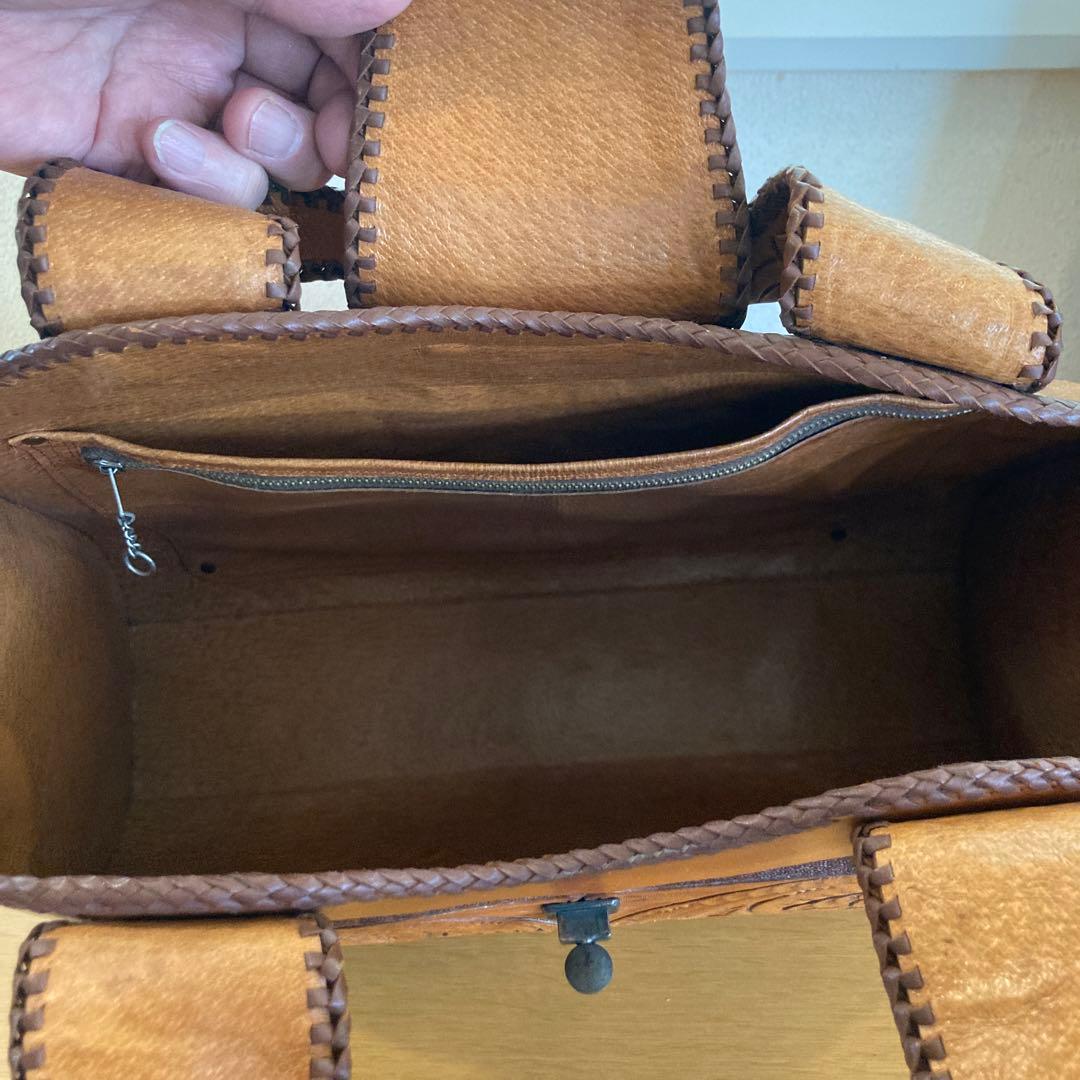本革　ハンドメイド　アンティーク