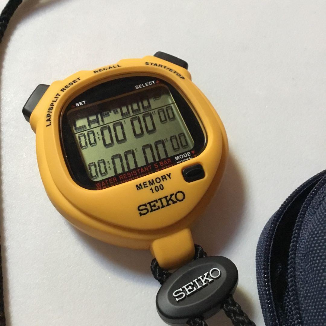 防水ストップウォッチ　SEIKO MEMORY100　S056-4000 美品