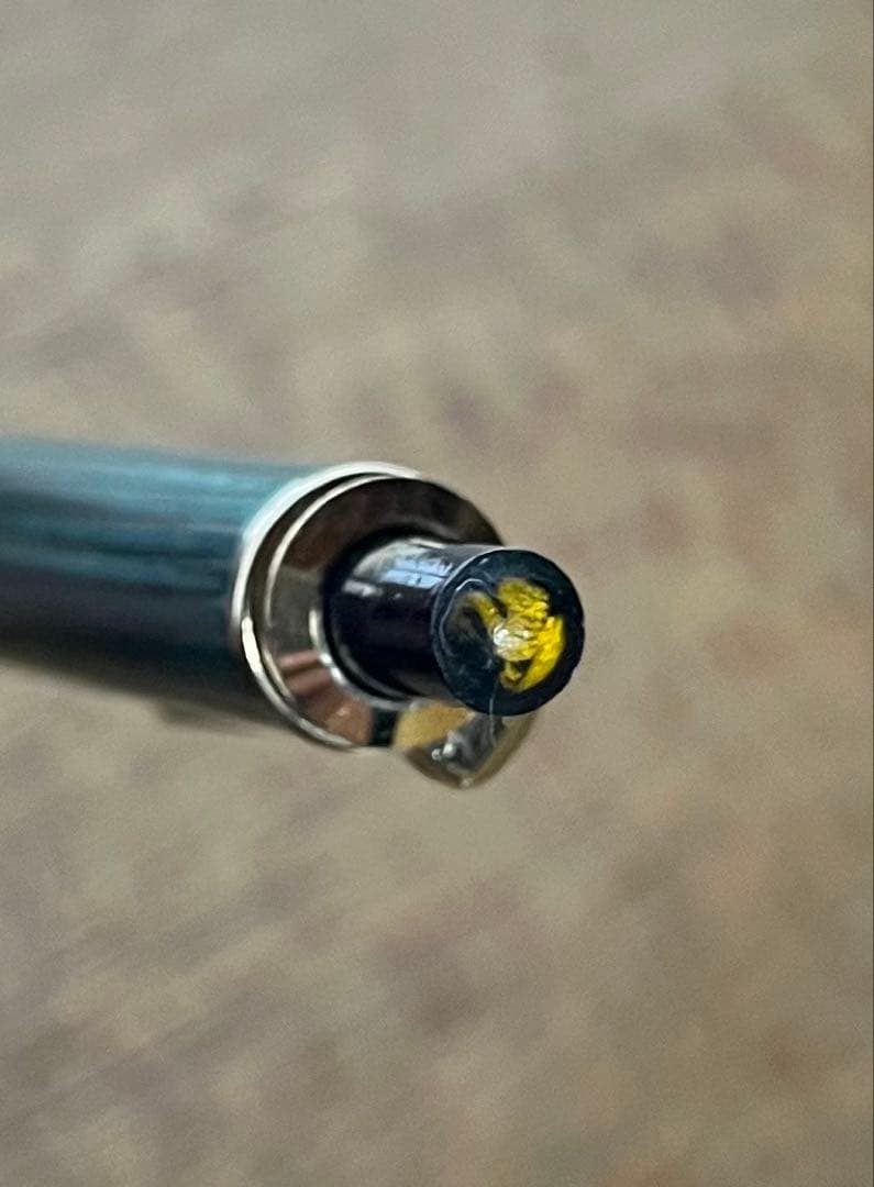 Pelican ペリカン スーべレーン ボールペン 緑縞 インク切れ