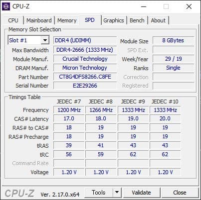 CFD crucial DDR4-2666 16GB(8GBx2) メモリ