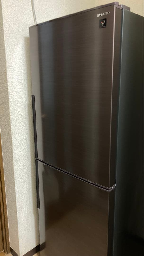 SHARP 2ドア冷蔵庫 SJ-PD28F 280L 2020年製 ブラウン