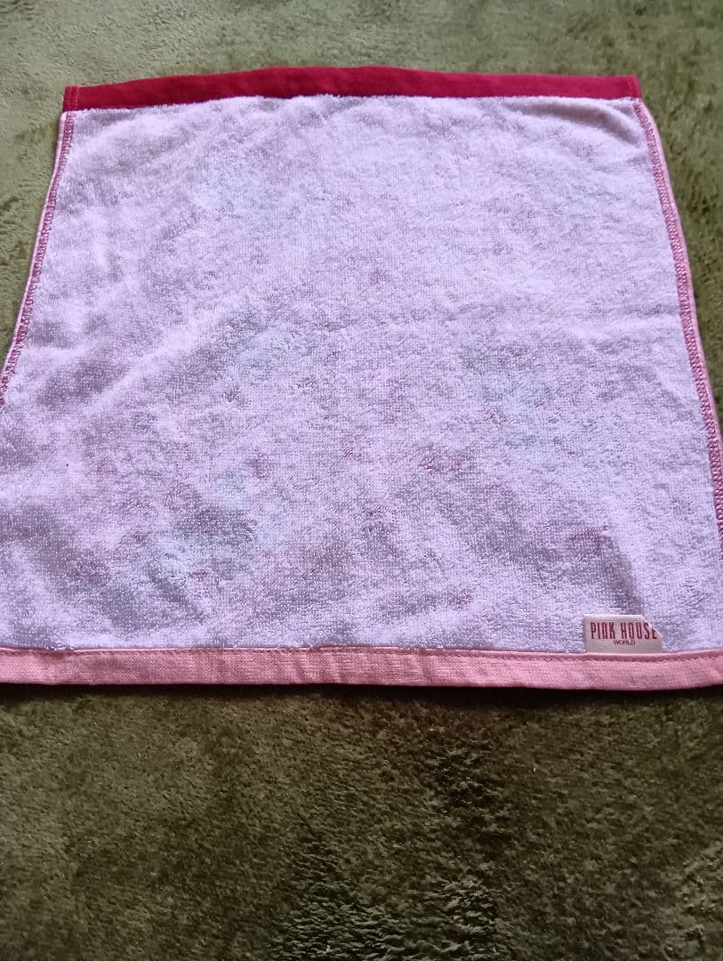 未使用　PINK HOUSE 花柄タオルハンカチ 5枚セット