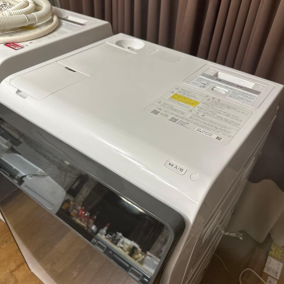 シャープ　ES-W114-SL 2023年購入　分解清掃済み　ドラム式洗濯乾燥機