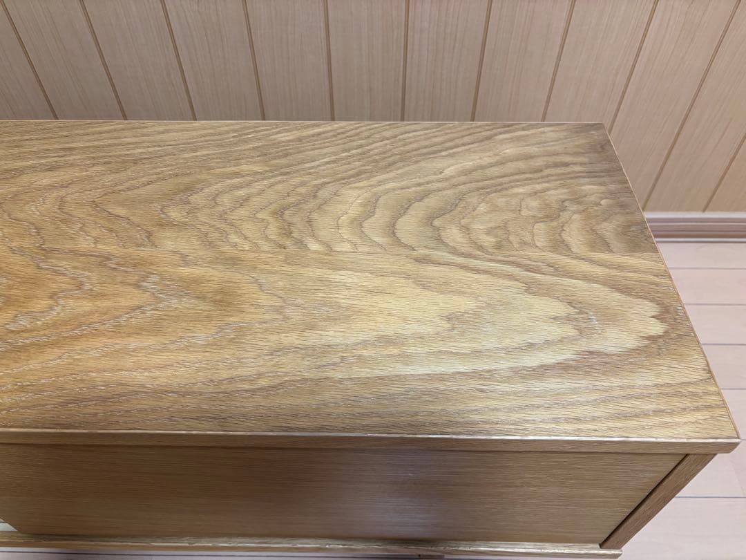 無印良品 オーク材AVラック 薄型(引戸)