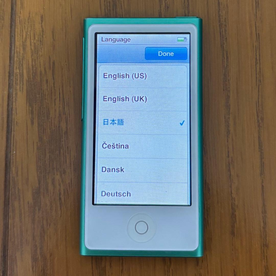 iPod nano 第7世代 グリーン