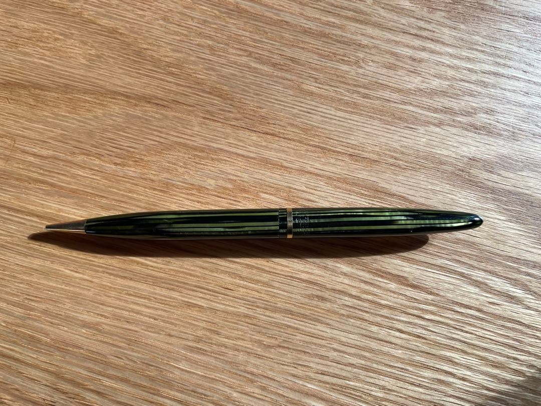 SHEAFFER'S セルロイド　ストライプ　緑 シャープペンシル