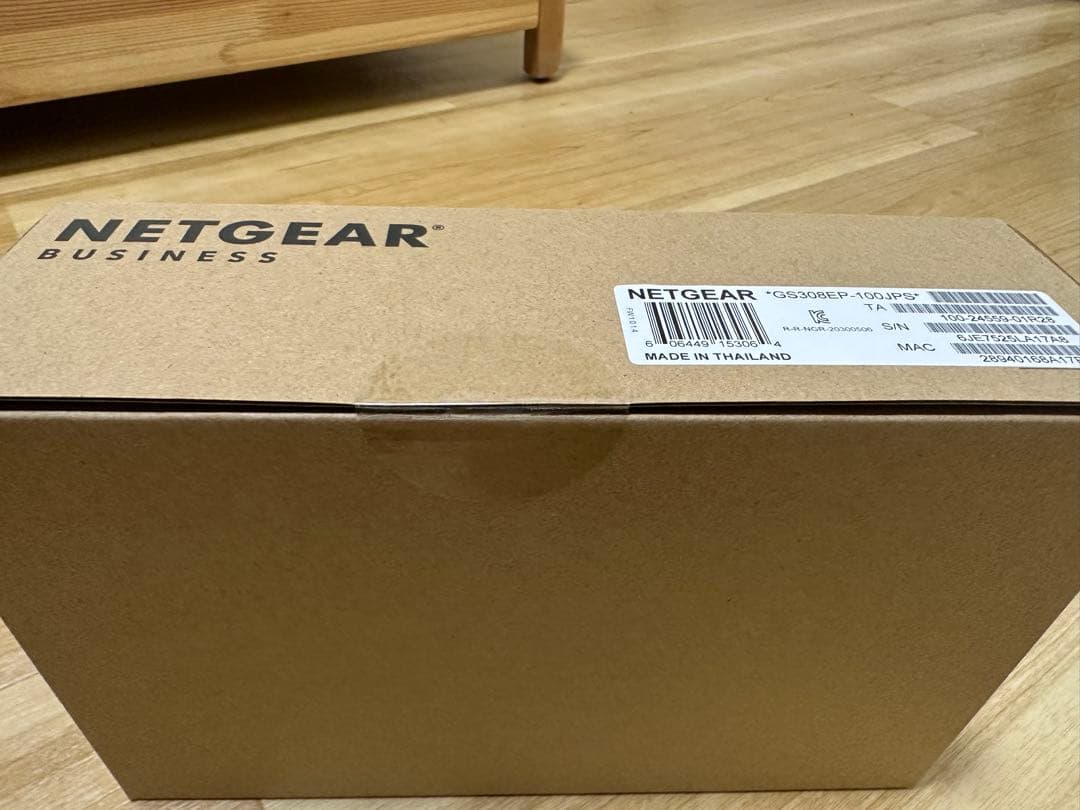 NETGEAR GS308EP 8ポートスイッチ