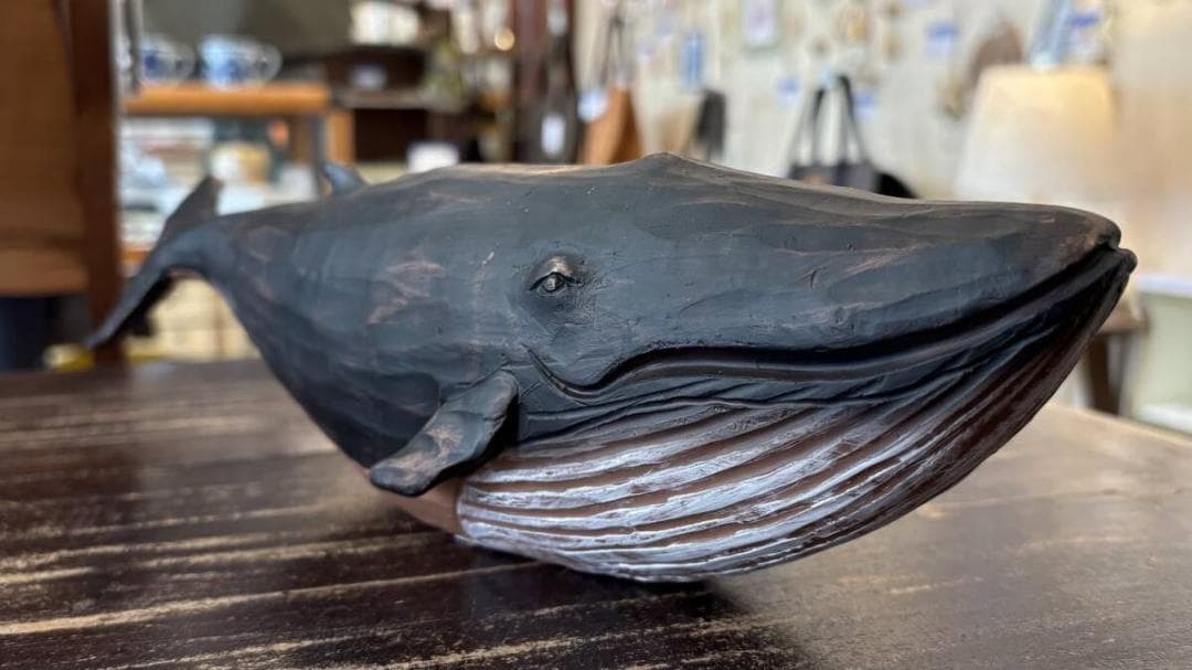 ★シロナガスクジラのオーナメント★リアル　迫力　ホエール