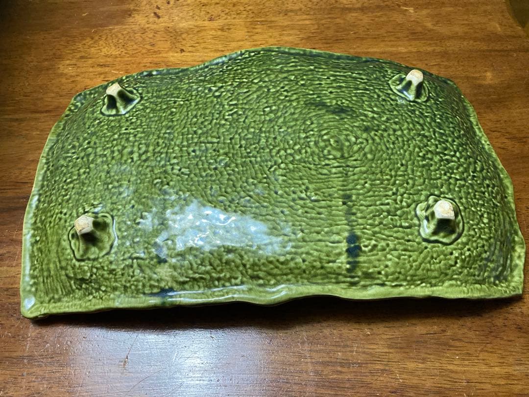 織部加飾盛皿　32cm x 19cm H 5cm 一点物
