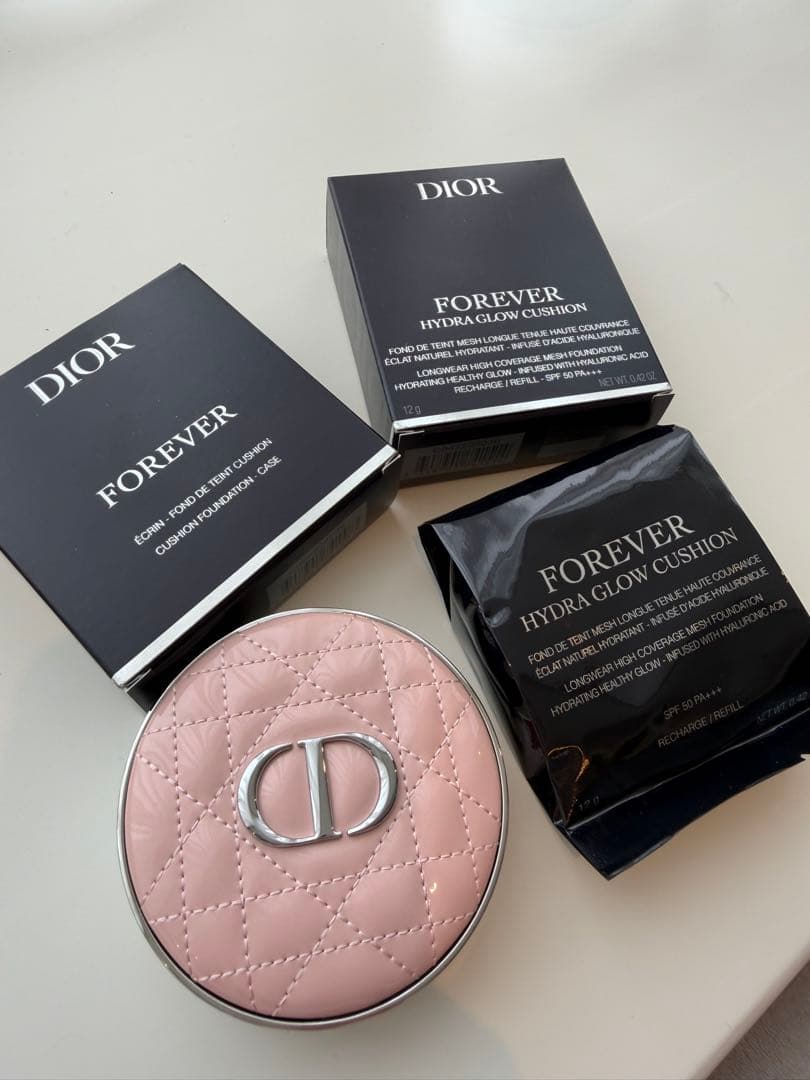 新品Dior フォーエヴァー グロウクッションリフィル➕ピンクカナージュケース