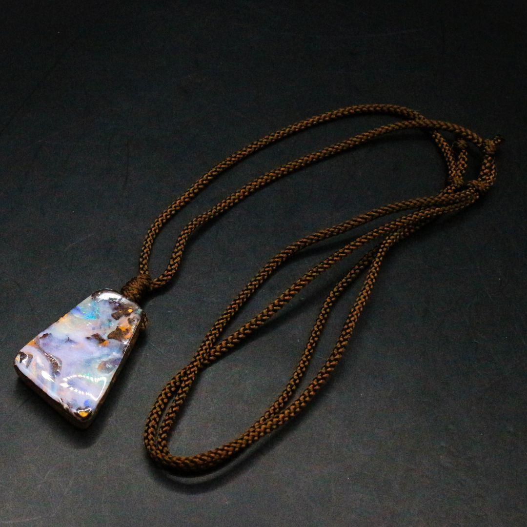 オーストラリア産 ボルダーオパール 穴あきタンブル ana_tumble219