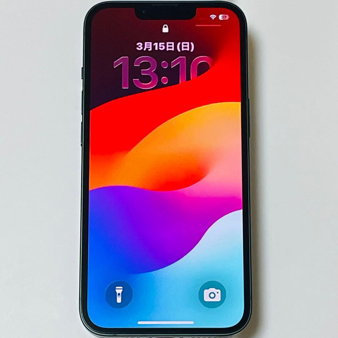 美品 ／ 動作確認済み iPhone13 グリーン 128GB SIMフリー