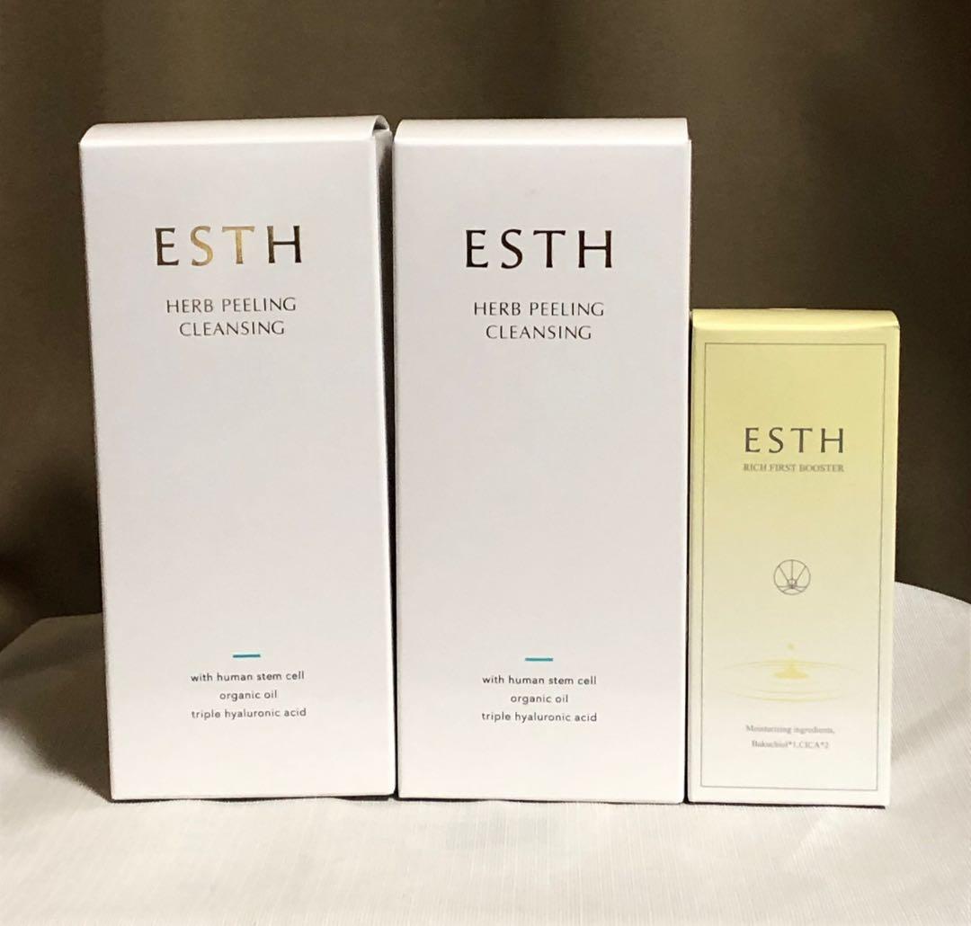 ESTH ハーブピーリングクレンジング & リッチファーストブースター セット