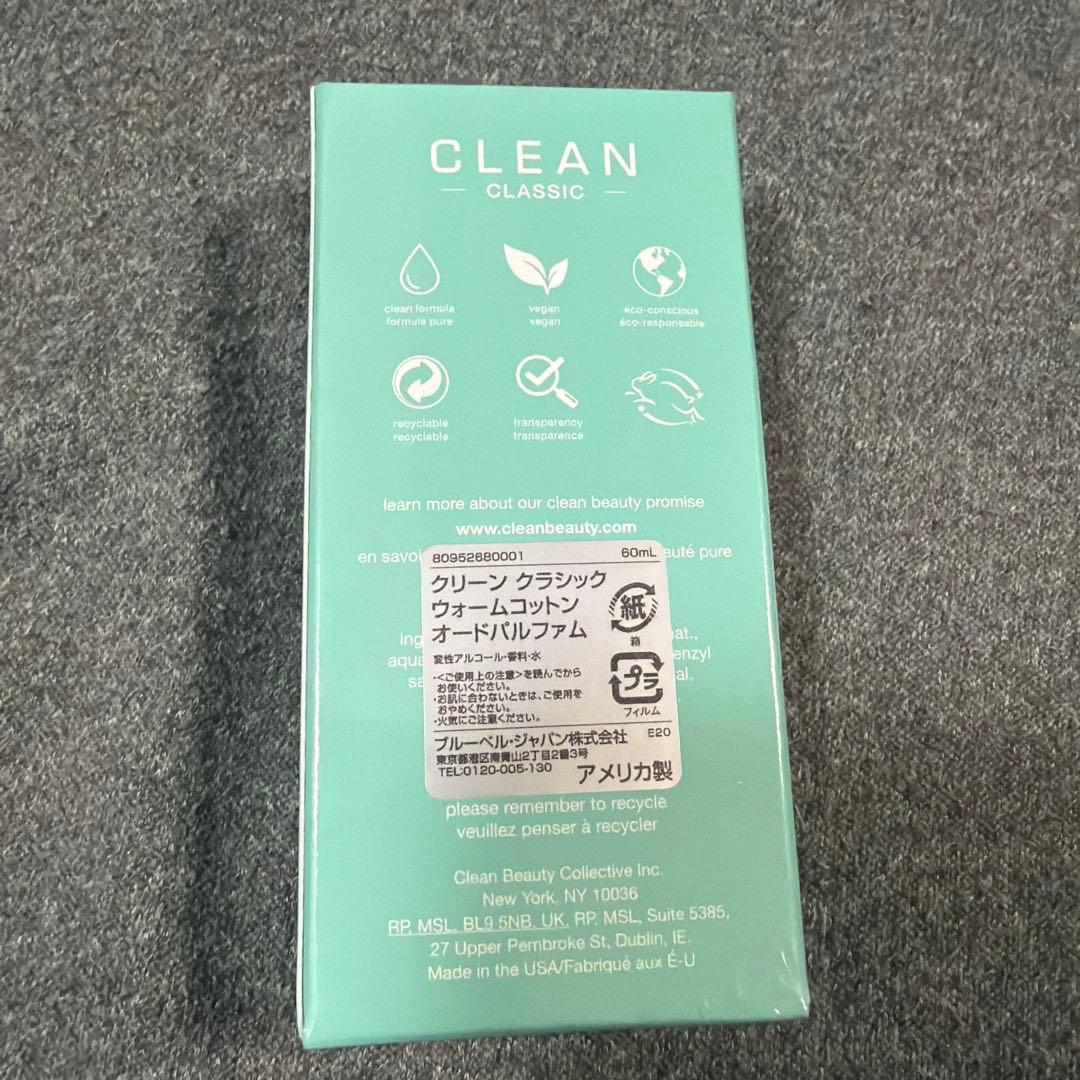 その他 CLEAN CLASSIC WARM COTTON 60ml
