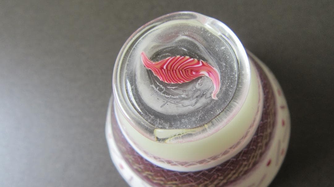 希少 コアガラス 作道僚子 酒器 盃