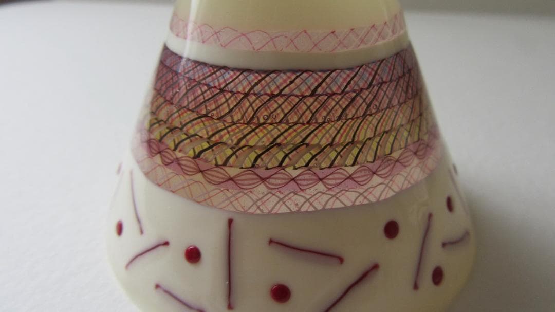 希少 コアガラス 作道僚子 酒器 盃