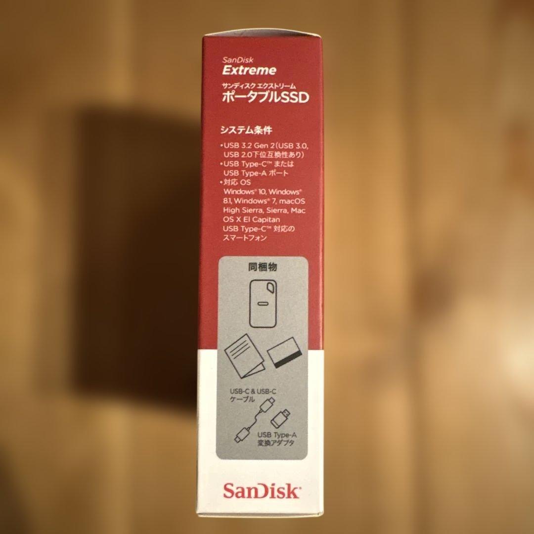 SanDisk Extreme ポータブルSSD 1TB