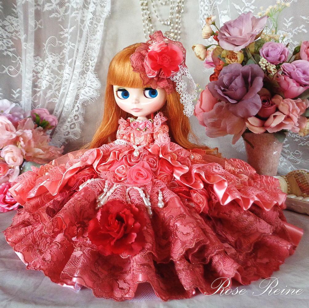 ベルサイユの薔薇 花の妖精 フェアリーコーラルのオーバーフリルドールドレス