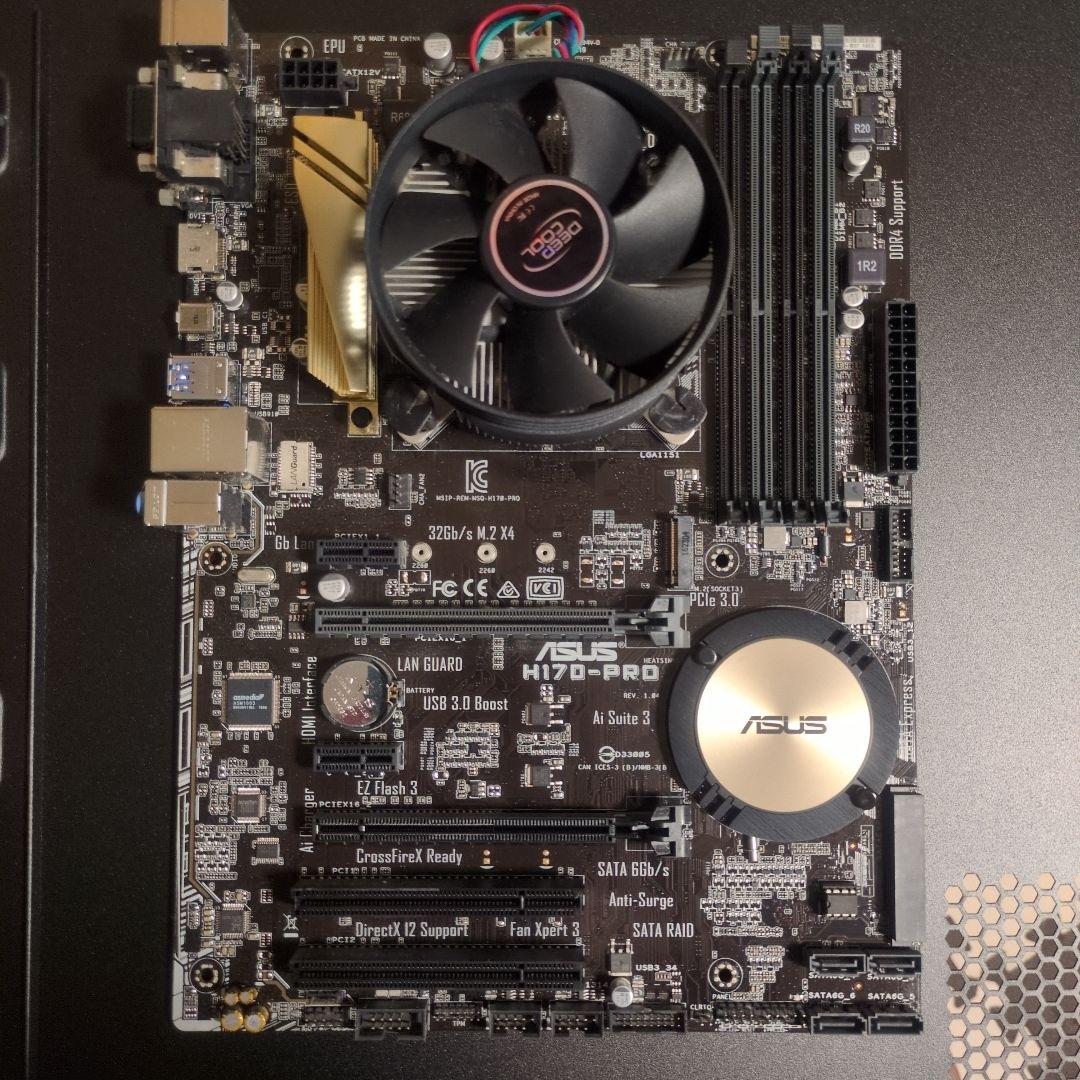 ASUS H170-PRO マザーボードとCPUインテルCorei7-6700