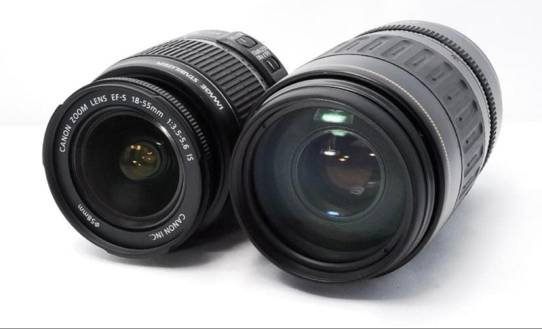 Canon kiss X7⭐ダブルレンズセット⭐超望遠レンズ⭐手振れ補正付き