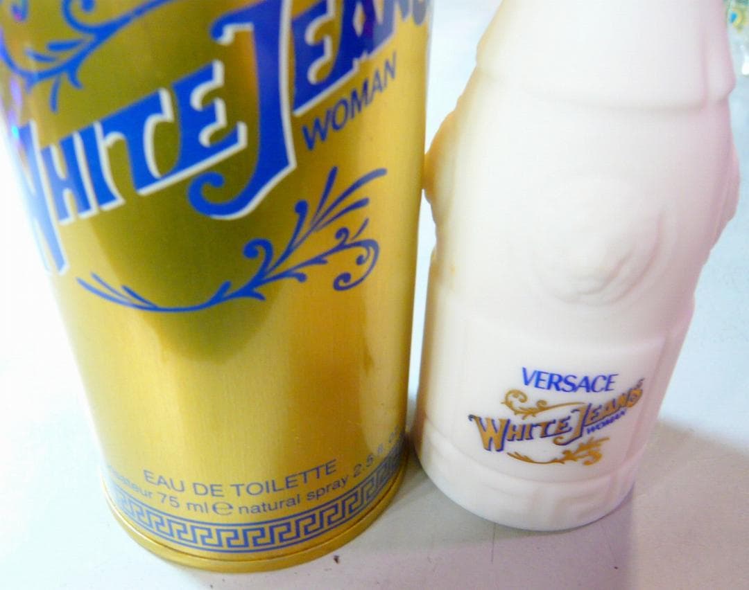 新品 VERSACE WHITE JEANS ベルサーチ ホワイト 75MLSP