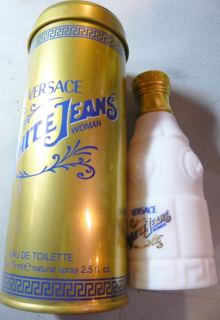 新品 VERSACE WHITE JEANS ベルサーチ ホワイト 75MLSP