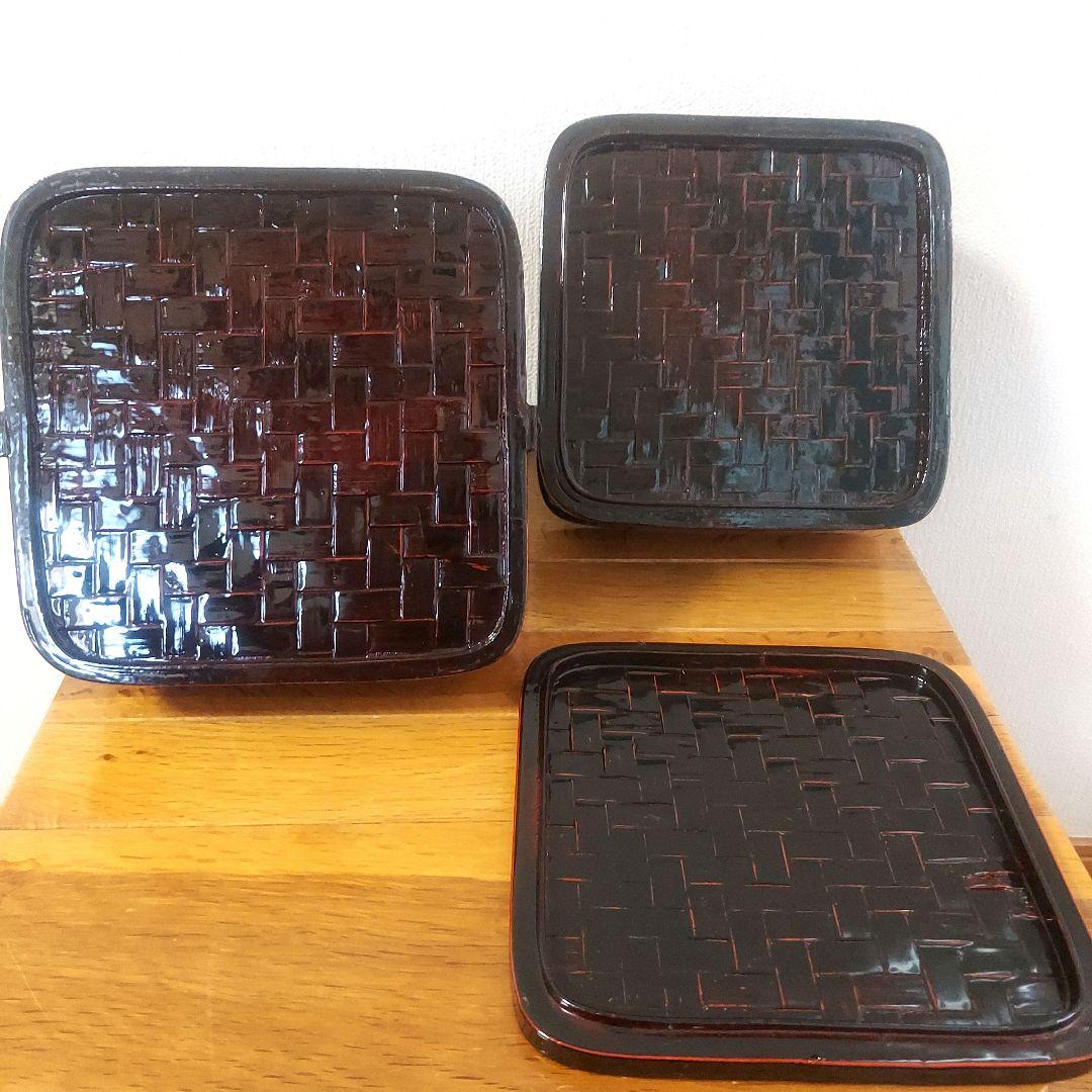 美品　竹細工　野点　煎茶　ランチボックス　茶籠