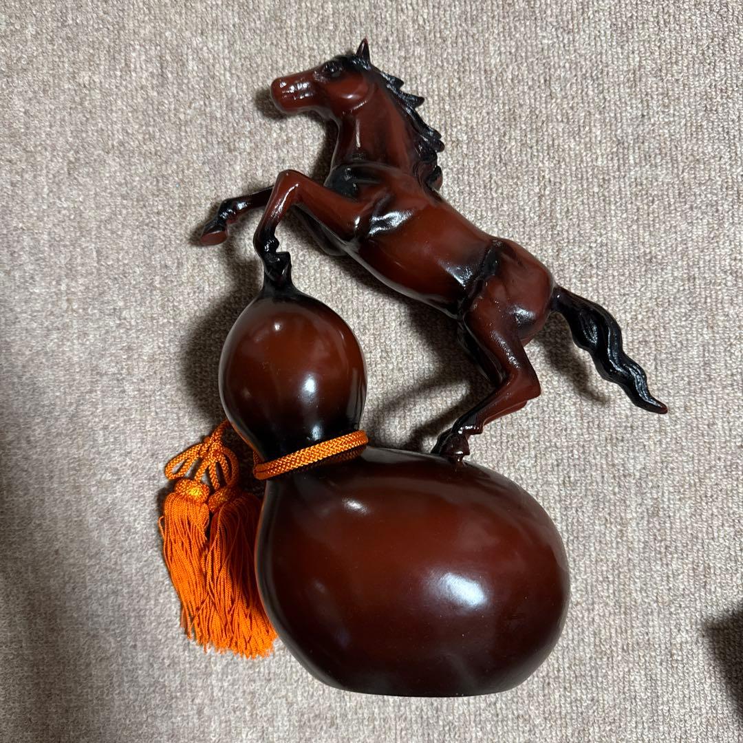 馬　干支　瓢箪　鉄器　銅器　高岡銅器