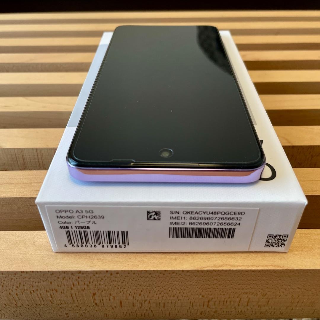 OPPO A3 5G パープル 128GB SIMフリー