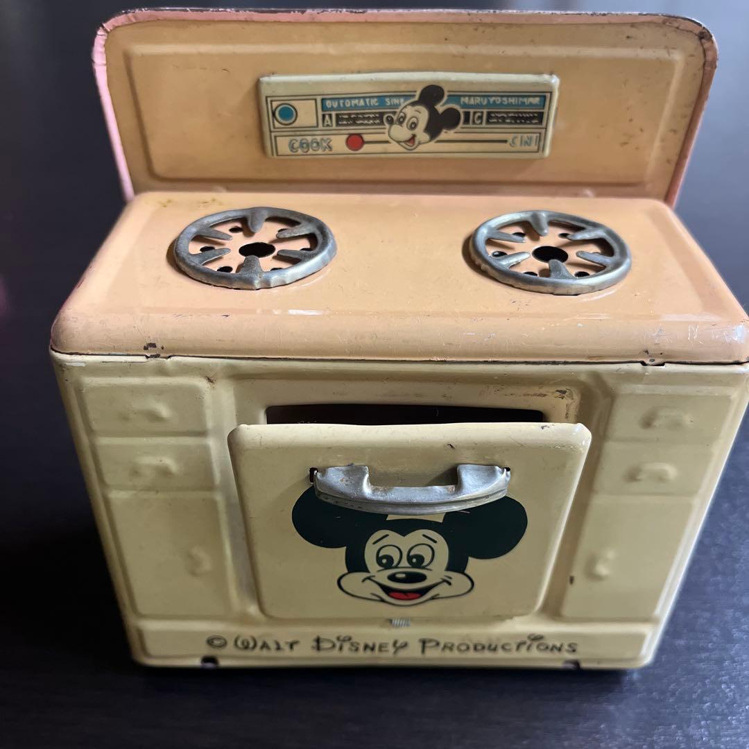 ブリキ　おもちゃ　ディズニー　ミッキーマウス　キッチングリル　レトロ　日本製