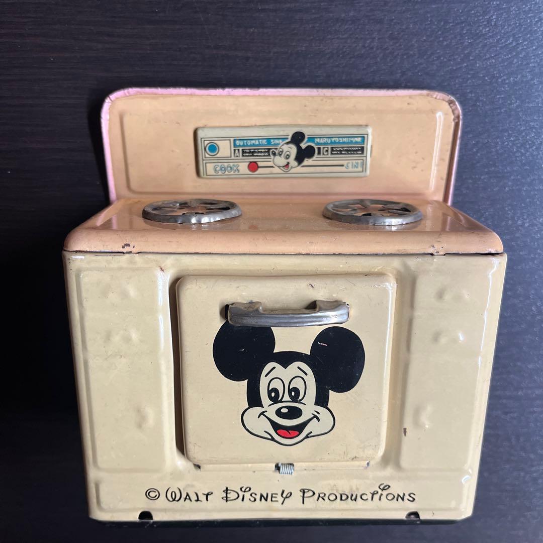 ブリキ　おもちゃ　ディズニー　ミッキーマウス　キッチングリル　レトロ　日本製