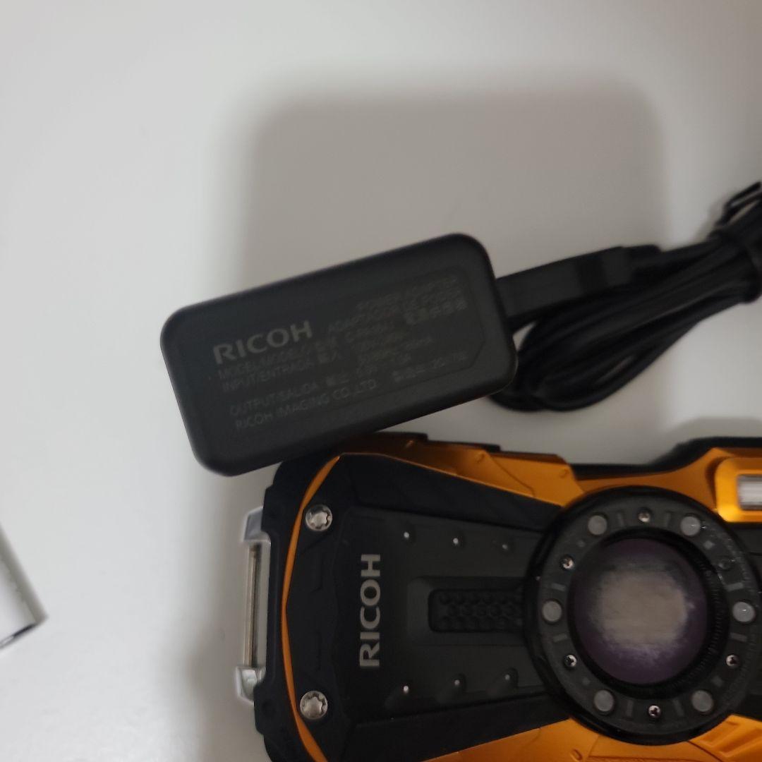 RICOH WG-50 オレンジ 防水デジタルカメラ　予備バッテリー