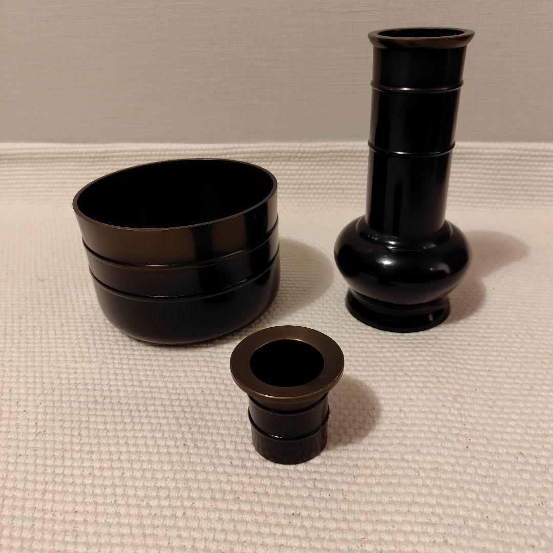 茶道具　唐銅皆具　宗広造