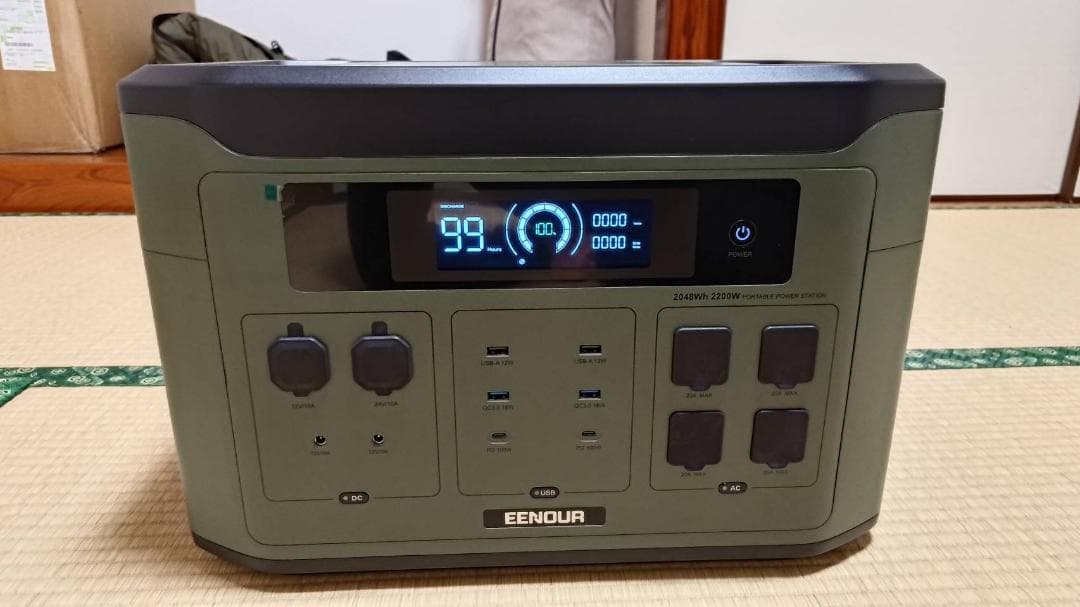 EENOUR ポータブル電源 F2000 大容量 2048Wh 防災推奨