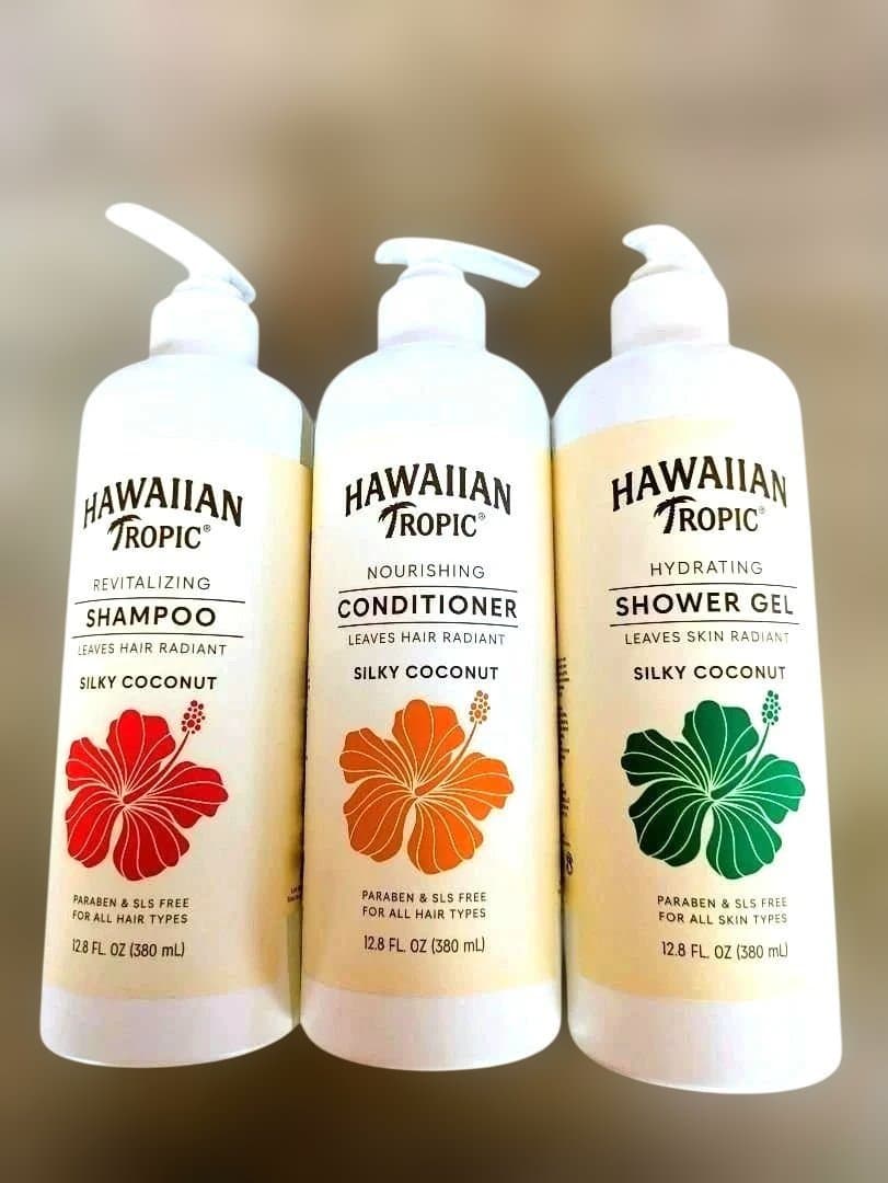 ✤新品 HawaiianTropic シャワーゲル•シャンプー•コンディショナー