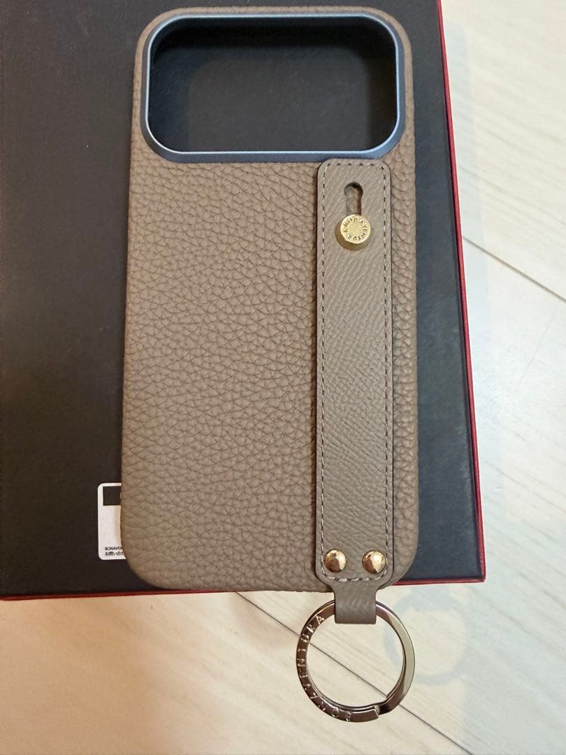 BONAVENTURA レザー iPhone17ProMAXケース エトープ