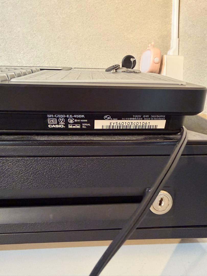 CASIO SR-C550-EX-4SBK レジスター ブラック