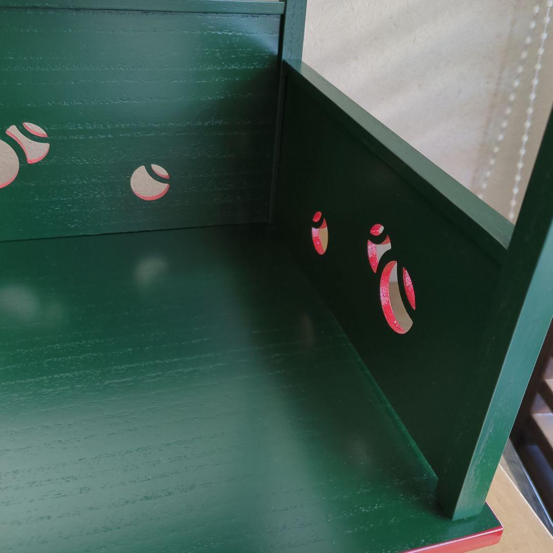 つぼつぼ棚 組み立て式 木製 漆器 美品 茶棚 お点前 紙箱