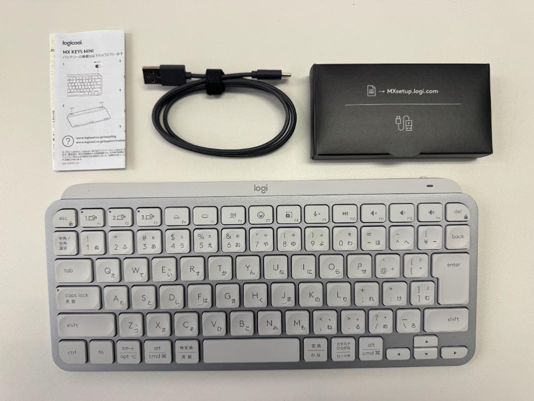 Logicool MX Keys Mini 日本語配列 ペールグレー