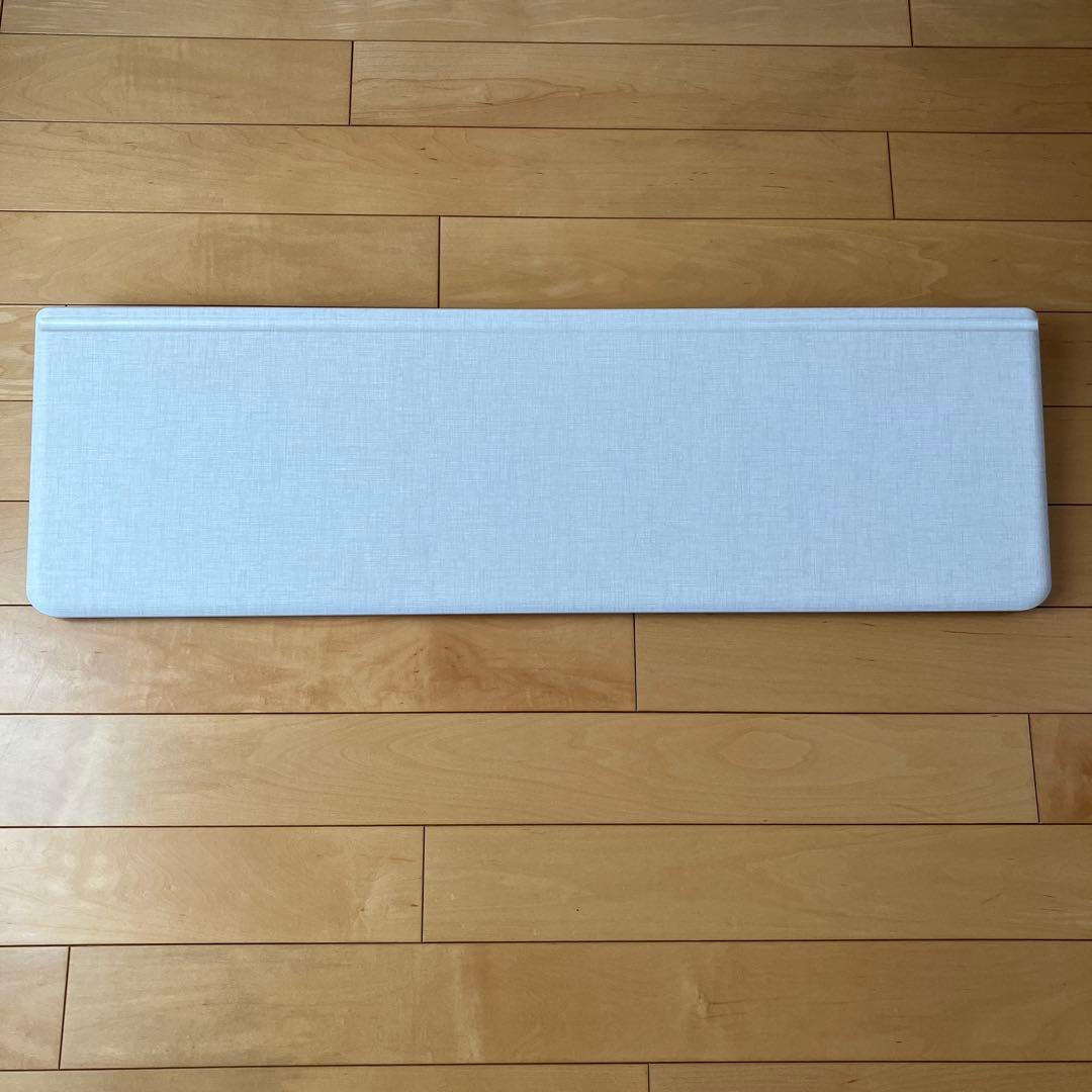 リクシル　まる洗いカウンター　ファブリック調ホワイト　90cm