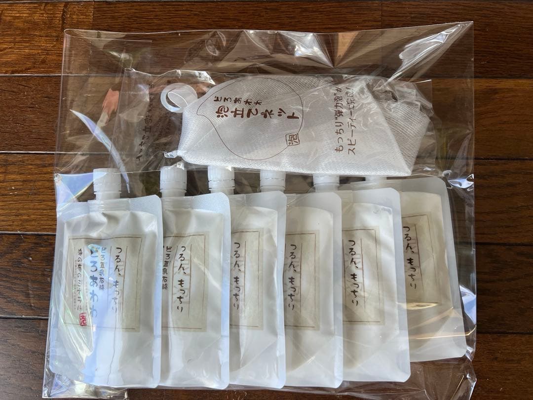 どろあわわ 洗顔 6個 新品 ネット付