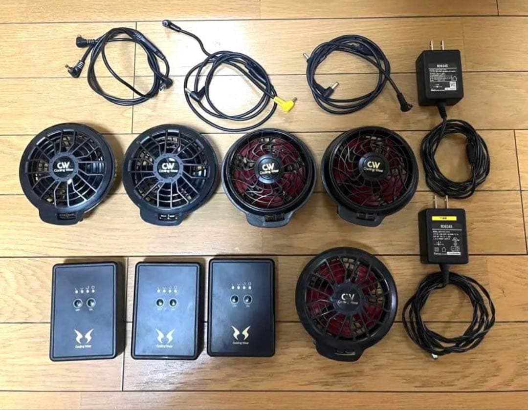 サンエス 空調服 ファン バッテリー コード 充電器セット